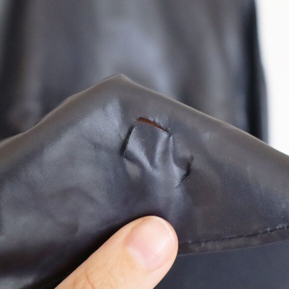 TIBI Faux Leather Long Sleeve Button-Up Top - Picture 5 of 7